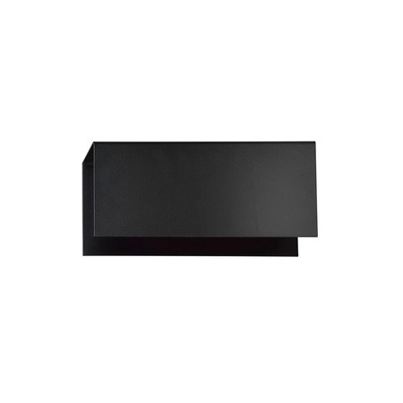Modernistyczny czarny kinkiet prostokątny 60W E27 672/K1 GENTOR K1